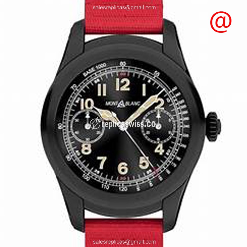 Mont Blanc Summit 117541 Replica | Automatic Movement | Black Dial, Stainless Steel Case Watch