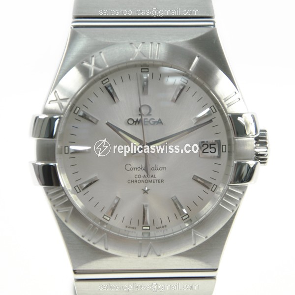 Omega Constellation 123.10.35.20.02.001 Replica | Automatic Movement | Silver Dial & Steel Case