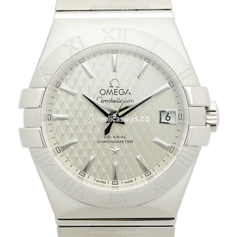 Omega Constellation 123.10.35.20.02.002 Replica in Stainless Steel, Automatic Movement Silver
