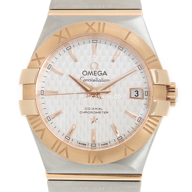 Omega Constellation 123.20.35.20.02.005 – Automatic Silver Dial & 18kt Gold Steel Case Watch