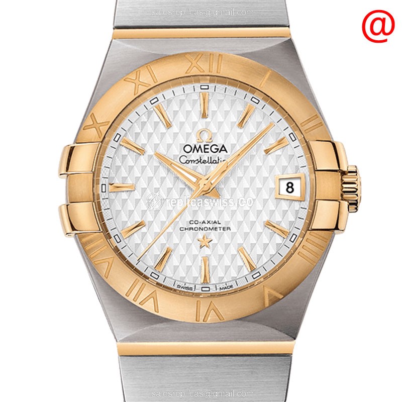 Omega Constellation 123.20.35.20.02.006 | Automatic Movement, 18kt Gold Case, Silver Dial Watch