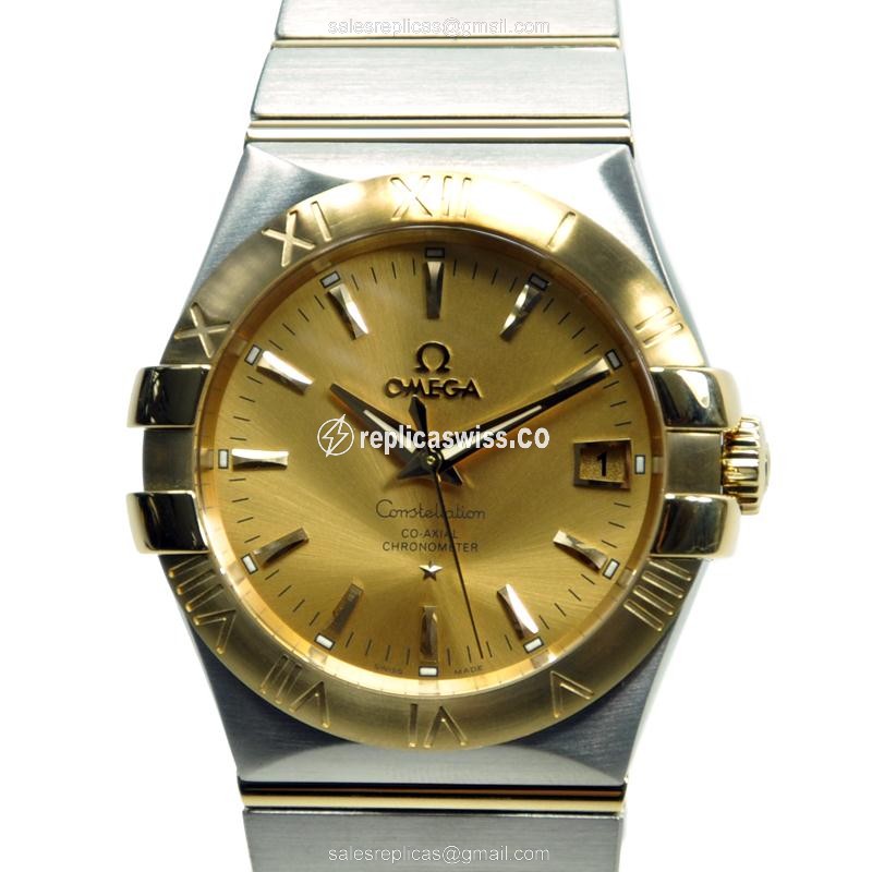 Omega Constellation 123.20.35.20.08.001 — Gold & Steel Automatic, Sapphire Crystal Watch