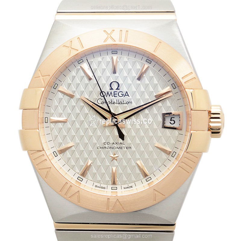 Omega Constellation 123.20.38.21.02.008 | Automatic Movement, 18kt Silver Dial & Clasp Watch