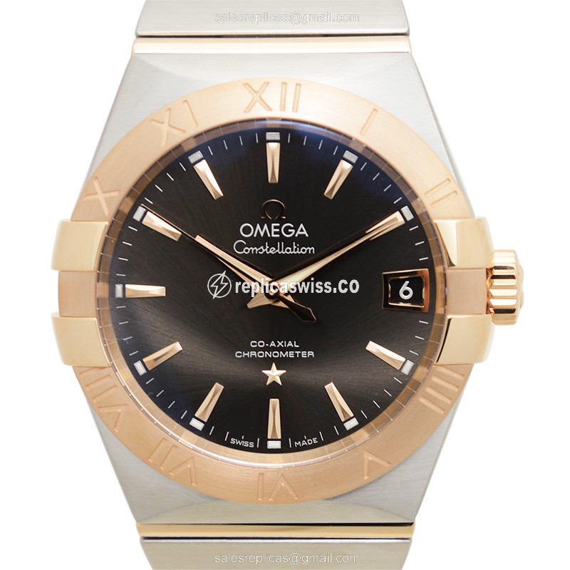 Omega Constellation 123.20.38.21.06.002 Replica, Automatic, 18kt Rose Gold & Steel Case Watch