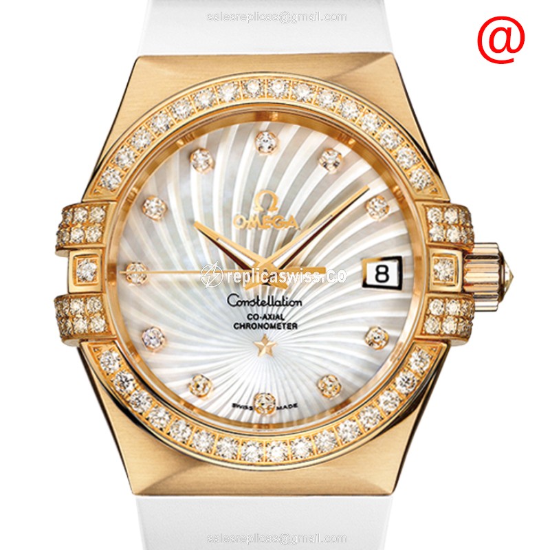 Omega Constellation 123.57.35.20.55.003 – White Dial, 18kt Gold, Automatic Movement Watch