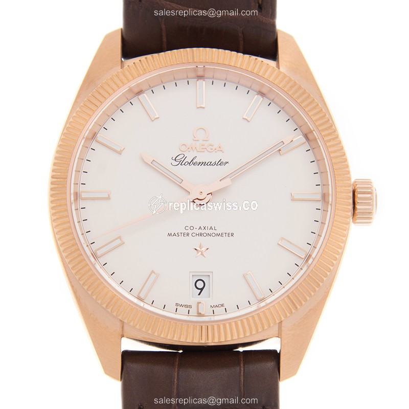 Omega Constellation 130.53.39.21.02.001 | Automatic Movement, 18kt Gold Case, White Dial & Brown
