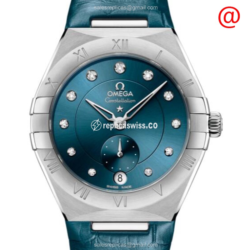 Omega Constellation 131.13.34.20.53.001 Replica | Automatic Movement, Blue Steel Case Watch