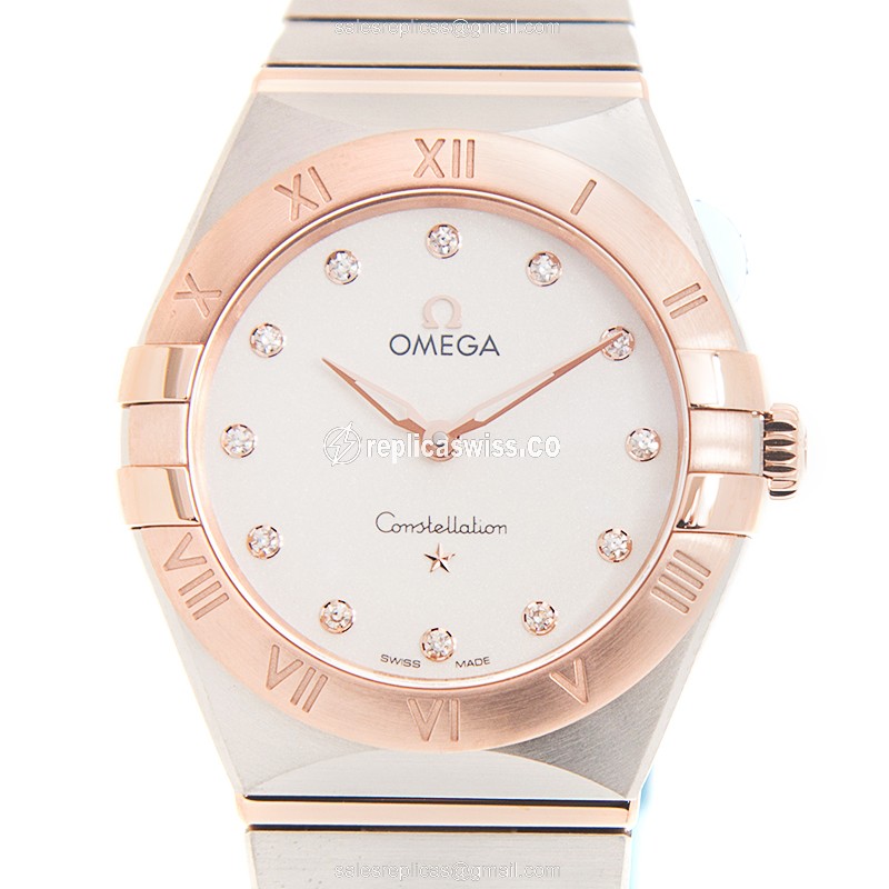 Omega Constellation 131.20.28.60.52.001 Silver Dial | Automatic Quartz Movement | 18kt Gold & Steel