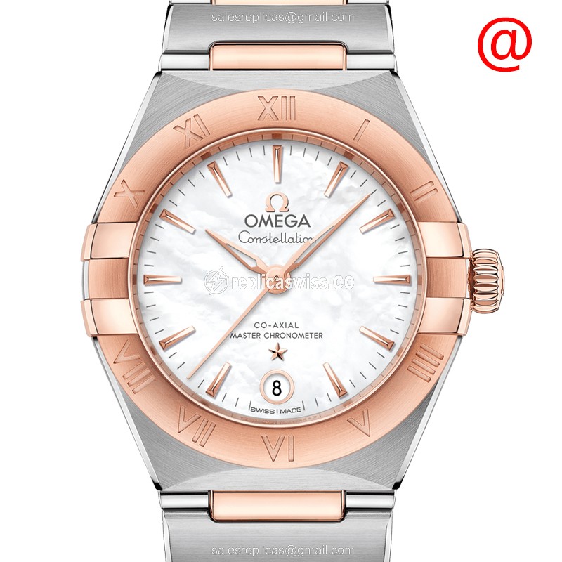 Omega Constellation 131.20.29.20.05.001: White Dial, 18kt Steel Automatic Movement, Gold Clasp &