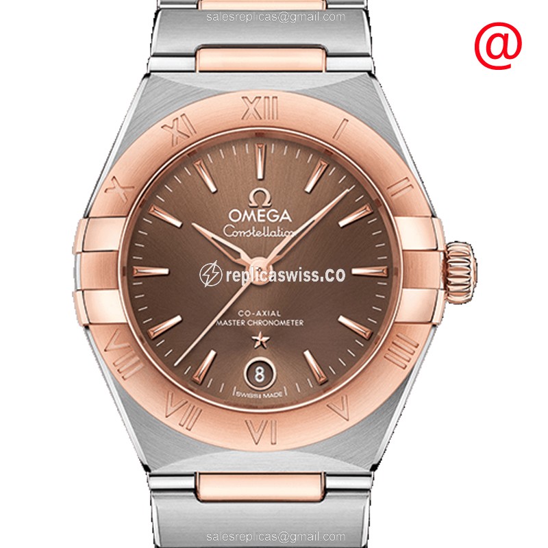 Omega Constellation 131.20.29.20.13.001 | Automatic Brown Dial | 18kt Gold & Steel Case Watch