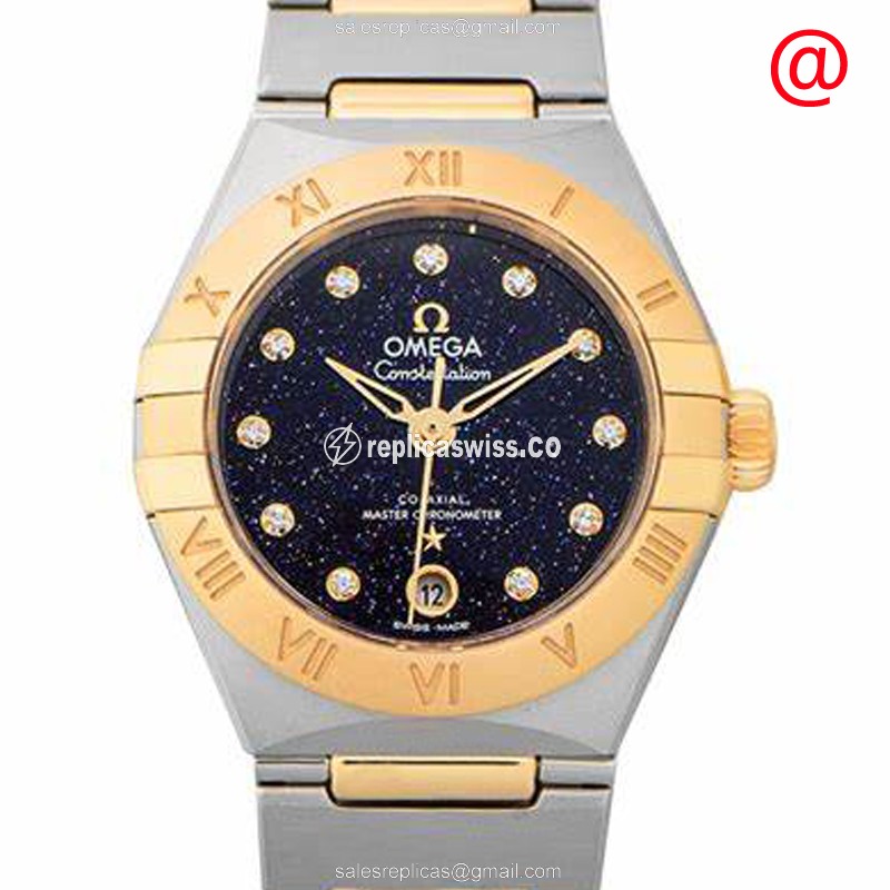 Omega Constellation 131.20.29.20.53.001 | Blue Dial, 18kt Gold & Steel Automatic Movement Watch