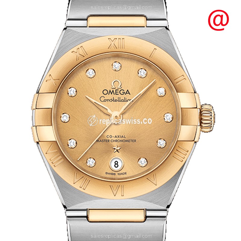 Omega Constellation 131.20.29.20.58.001 Replica | Automatic Movement, 18kt Gold Case Watch