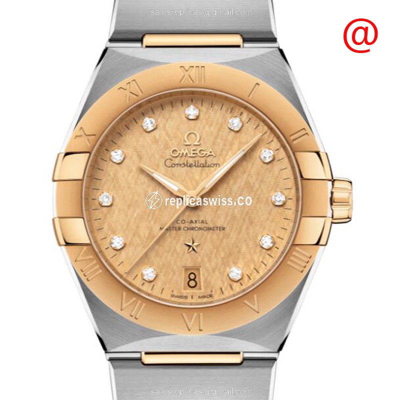 Omega Constellation Replica in 18kt Gold | Automatic Movement & Gold Dial Watch
