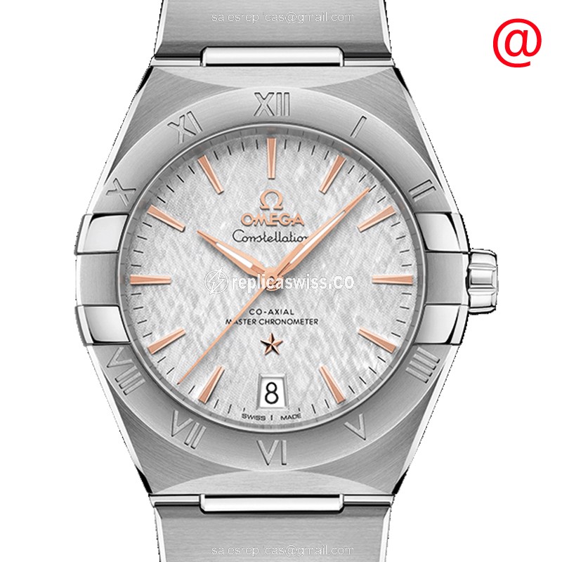 Omega Constellation Replica in Steel Case & Gray Dial | Automatic Movement, Silver Bracelet Watch