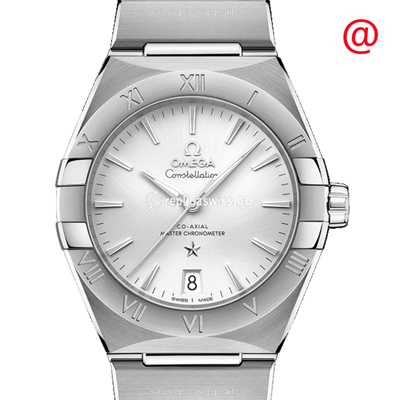 Omega Constellation Replica: Silver Dial, Automatic Movement, Stainless Steel Case Watch