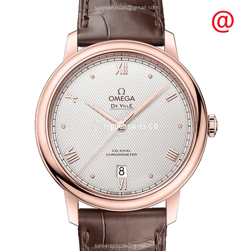 Omega De Ville 424.53.40.20.99.001 Replica | Automatic Movement, 18kt Rose Gold Case Watch