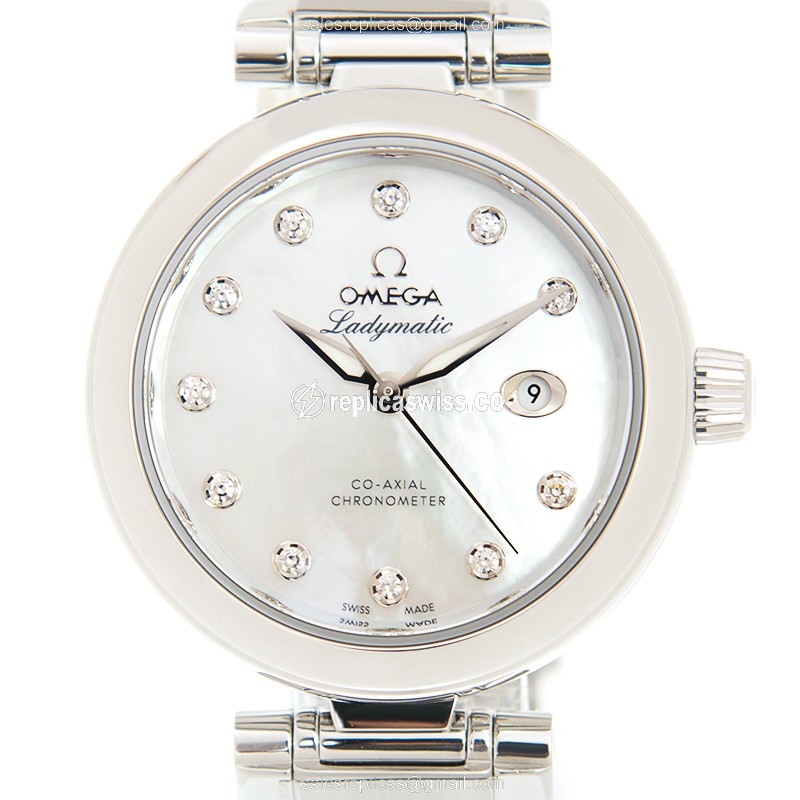 Omega De Ville 425.30.34.20.55.002 — Automatic White Dial Steel Case, Silver Strap Watch
