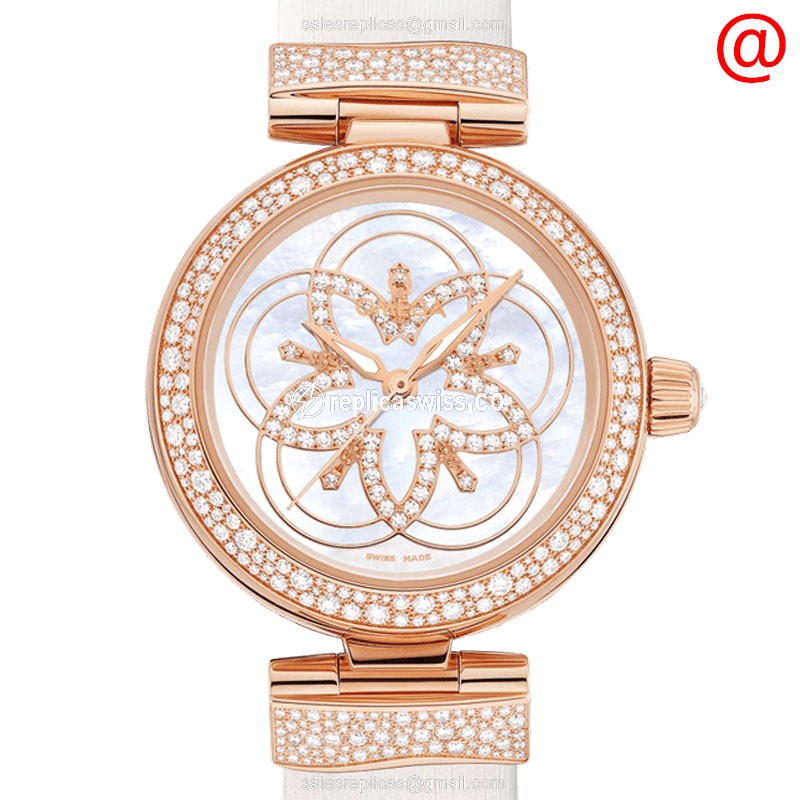 Omega De Ville 425.67.34.20.55.006 – Automatic White Dial, 18kt Rose Gold & Diamond Bezels Watch