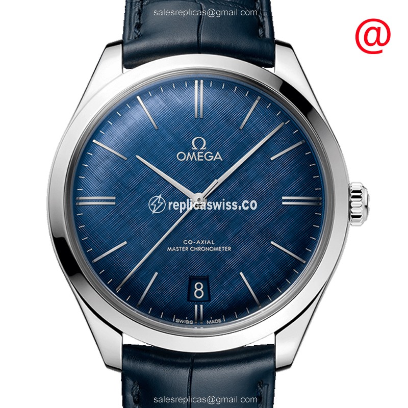 Omega De Ville 435.13.40.21.03.001 Replica | Automatic Movement, Blue Dial & Steel Case Watch