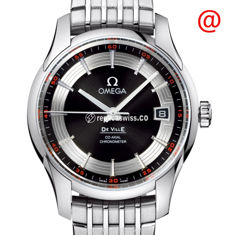 Omega De Ville Automatic Replica in Black Dial & Stainless Steel Case Watch
