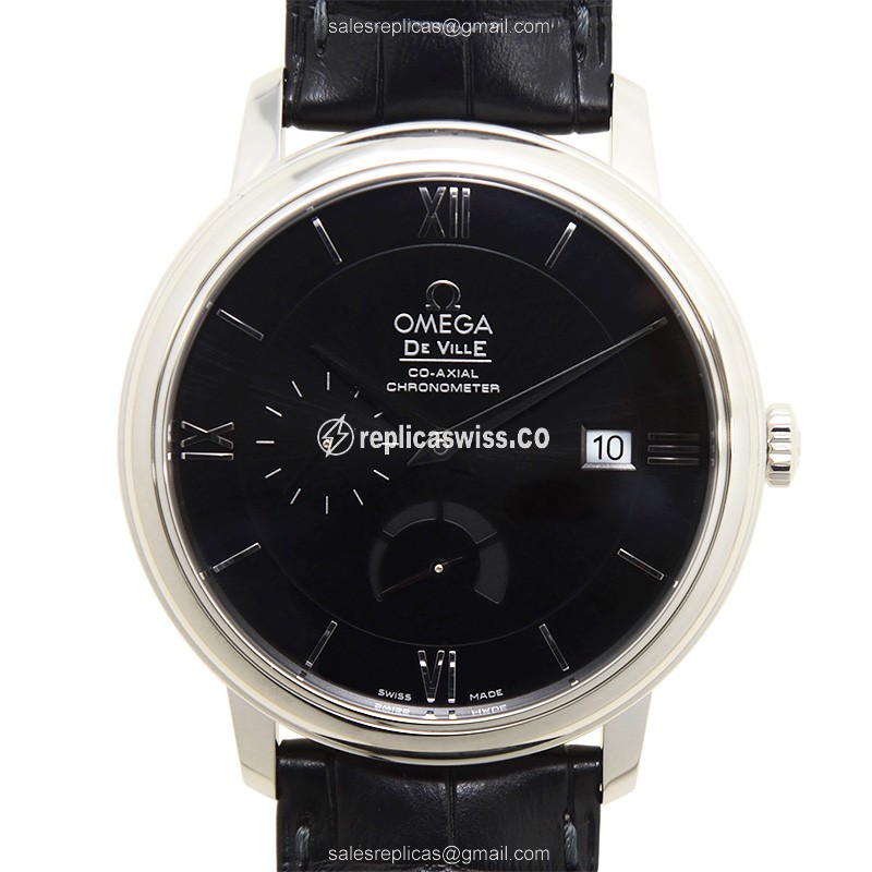 Omega De Ville Replica in Black Dial & Stainless Steel Case | Automatic Movement Watch