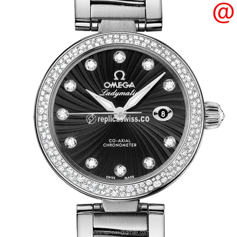 Omega De Ville Replica in Black Dial Stainless Steel Case with Automatic Movement Watch