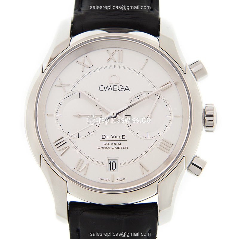 Omega De Ville Replica in Silver Dial & Stainless Steel Case, Automatic Movement Watch