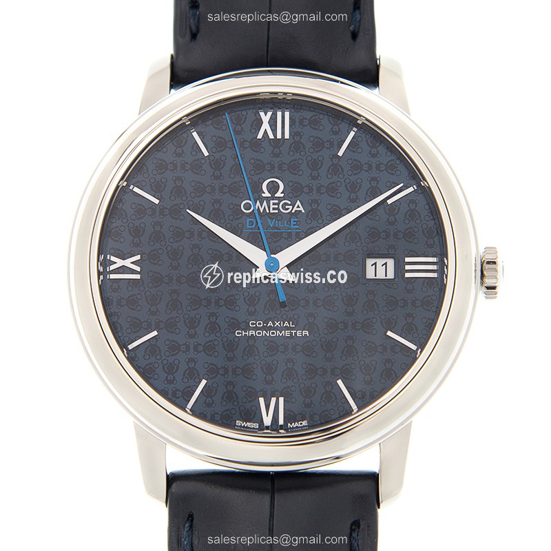 Omega De Ville Replica in Stainless Steel | Automatic Movement & Blue Dial Watch