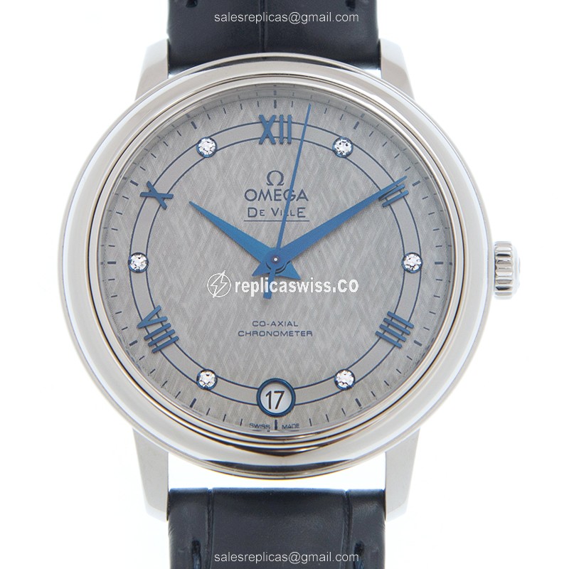 Omega De Ville Replica in Stainless Steel | Automatic Movement, Gray Dial Watch