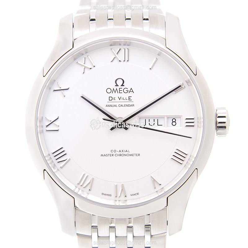Omega De Ville Replica in Stainless Steel | Automatic Movement & Silver Dial Watch