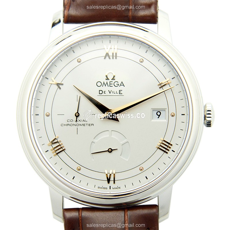 Omega De Ville Replica in Stainless Steel Case, Automatic Movement, Silver Dial Watch