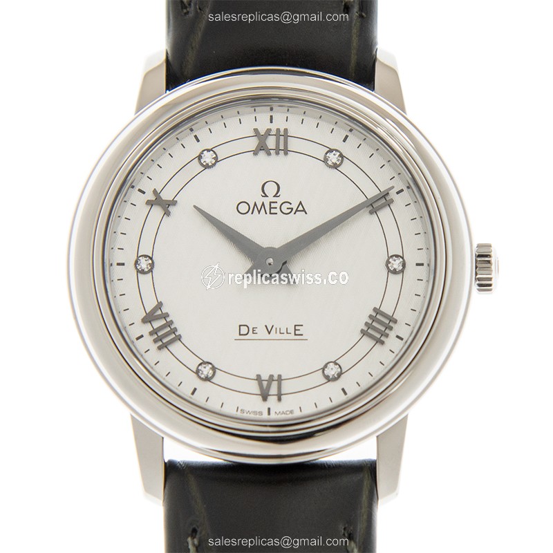 Omega De Ville Replica in Stainless Steel Case, Silver Dial, Automatic Movement Watch