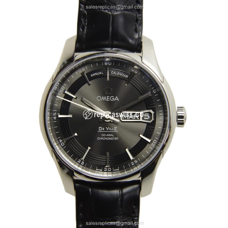 Omega De Ville Replica in Stainless Steel & Gray Dial, Automatic Movement Watch