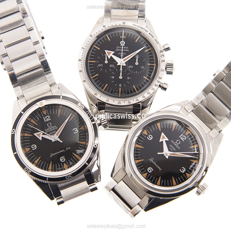 Omega OMEGATRILOGY1957SET Black Dial Automatic Steel Case Sapphire Crystal Watch