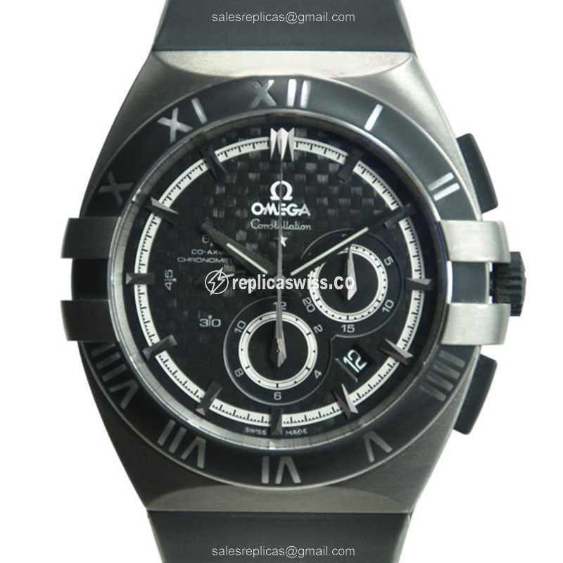 Omega Seamaster 121.92.41.50.01.001 Replica, Automatic Movement, Black Dial & Titanium Case Watch
