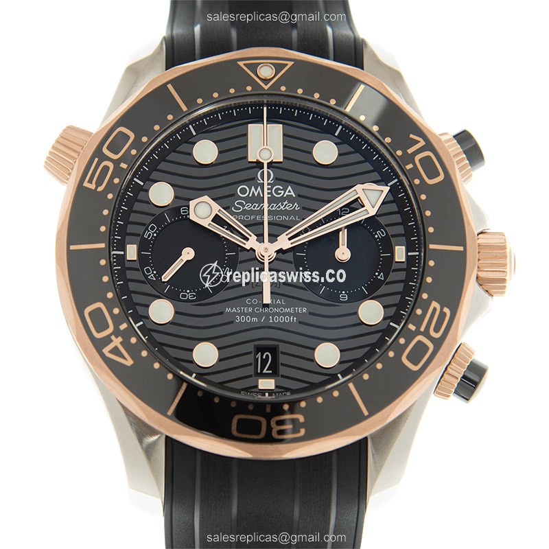Omega Seamaster 210.22.44.51.01.001 – Automatic Movement, Black Dial, 18kt Rose Gold Case Watch
