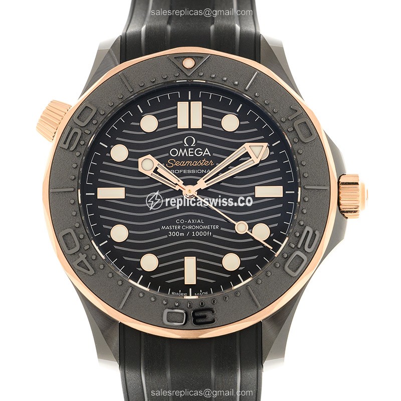 Omega Seamaster 210.62.44.20.01.001 Replica | Automatic Movement, Black Ceramic Case Watch