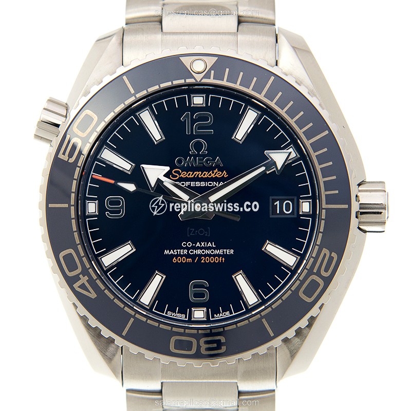 Omega Seamaster 215.30.40.20.03.001 Replica: Automatic Blue Dial & Stainless Steel Case Watch