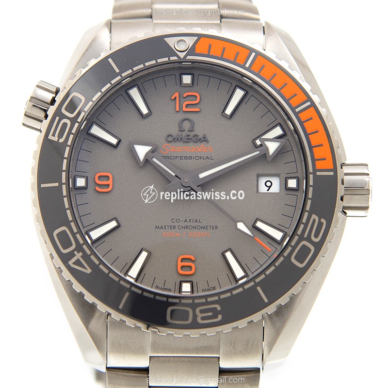 Omega Seamaster 215.90.44.21.99.001 Replica | Automatic Movement, Gray Dial & Titanium Case Watch