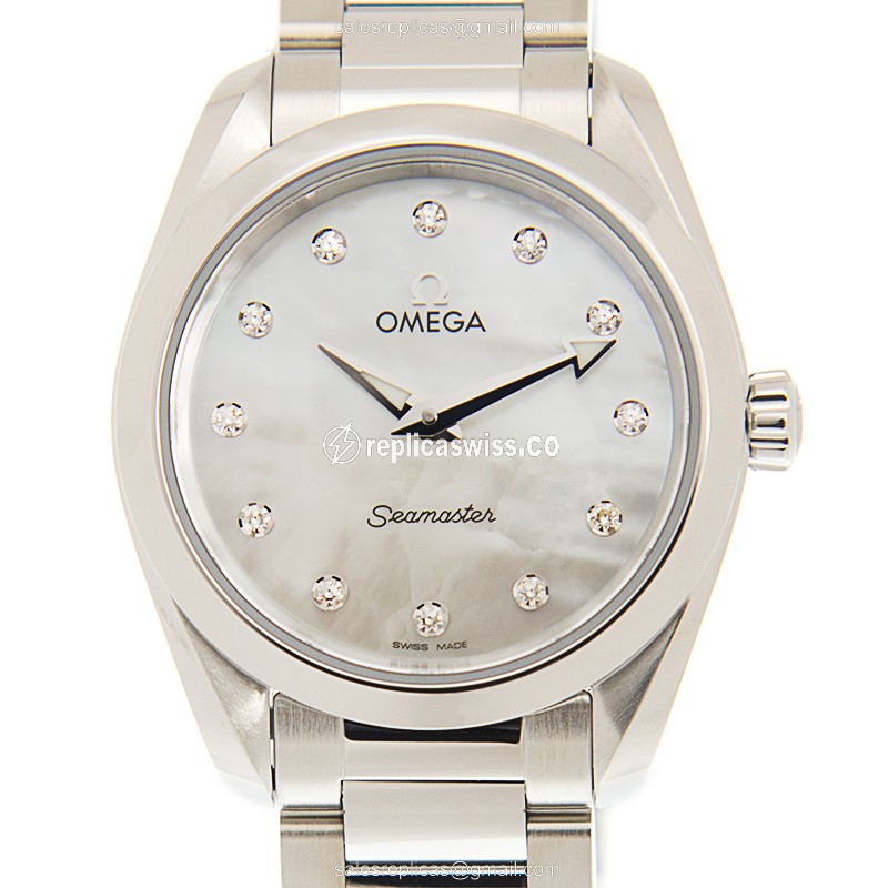 Omega Seamaster 220.10.28.60.55.001 Replica, White Dial, Stainless Steel Case & Quartz Movement