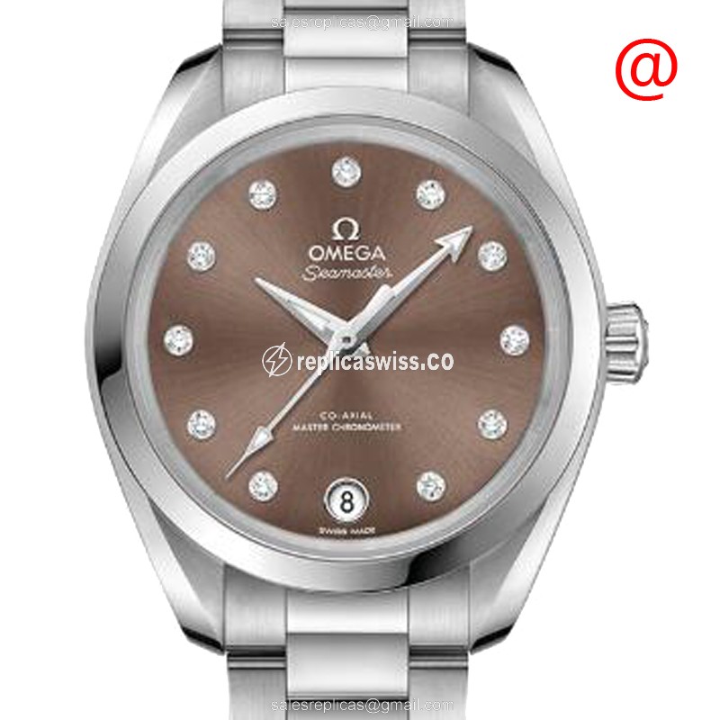Omega Seamaster 220.10.34.20.63.001 Replica | Automatic Movement | Brown Dial & Silver Steel Strap