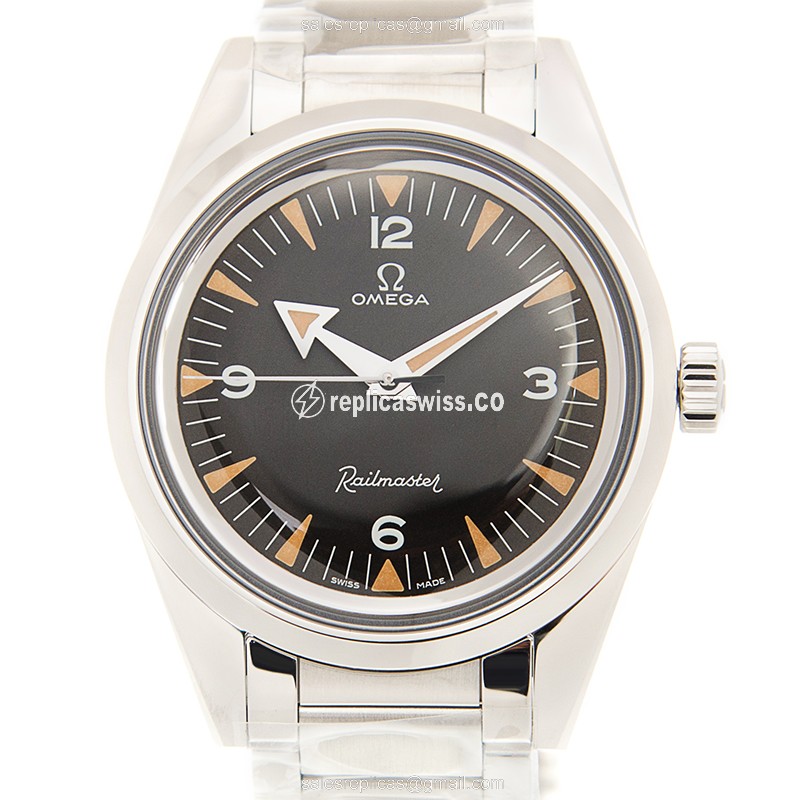Omega Seamaster 220.10.38.20.01.002 — Automatic Movement, Black Dial, Stainless Steel Case Watch
