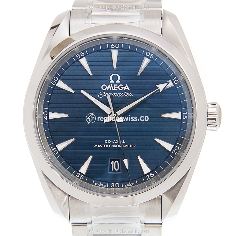 Omega Seamaster 220.10.38.20.03.001 Replica: Automatic Movement, Blue Dial, Stainless Steel Case