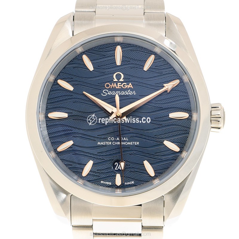 Omega Seamaster 220.10.38.20.03.002 Replica | Automatic Movement, Blue Dial, Stainless Steel Case