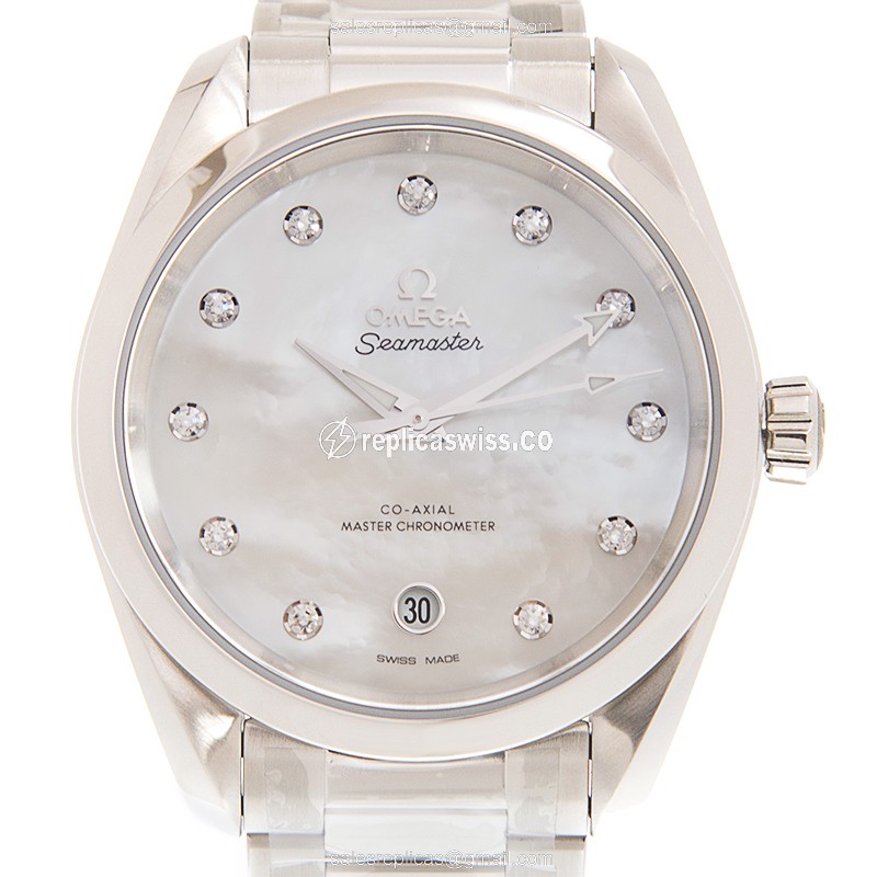 Omega Seamaster 220.10.38.20.55.001 Replica, Automatic Movement, White Dial & Stainless Steel Case