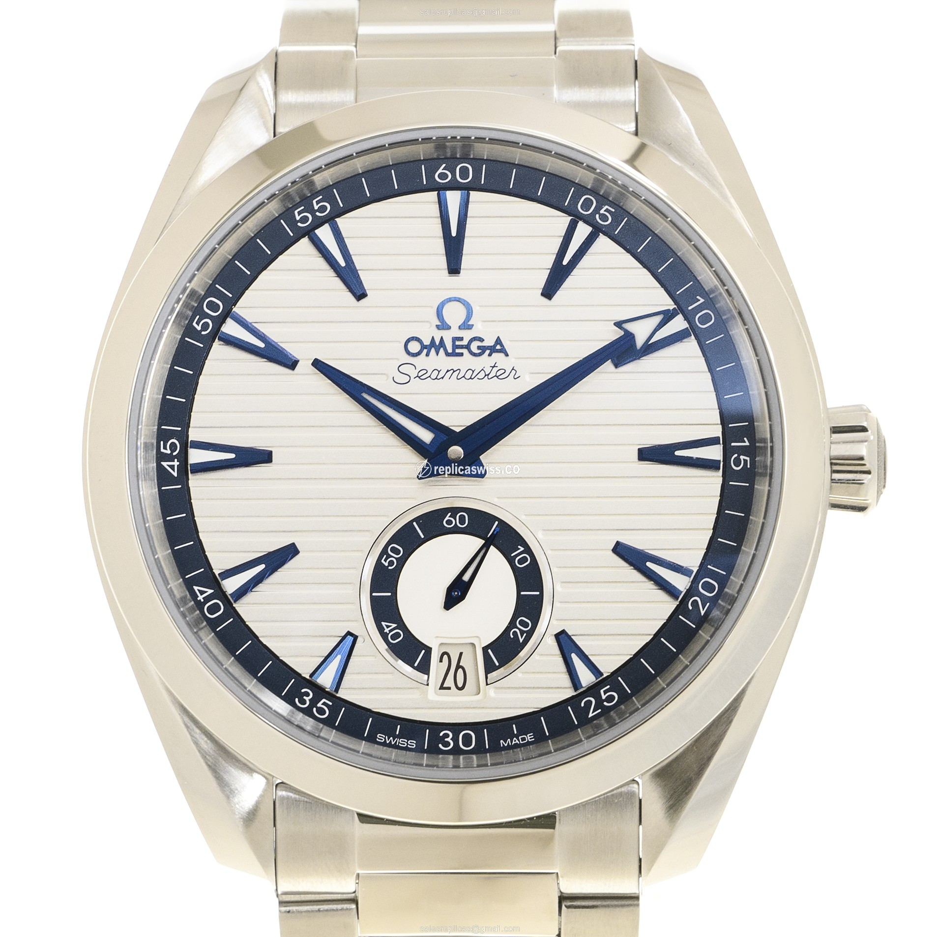 Omega SEAMASTER 220.10.41.21.02.004 Silver Dial Automatic Steel Case Replica Watch
