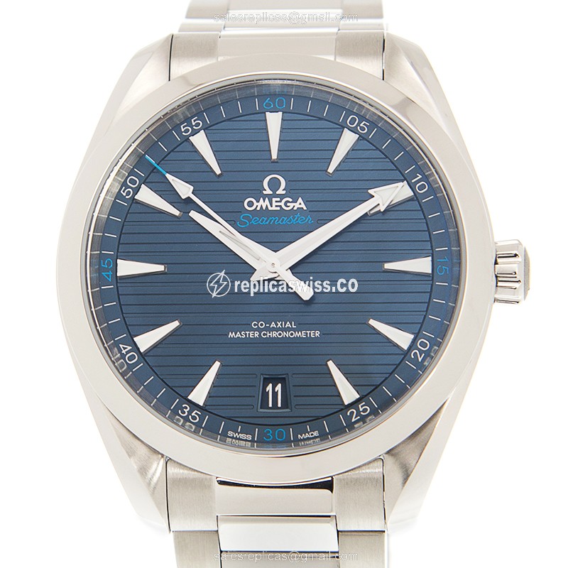 Omega Seamaster 220.10.41.21.03.001 | Blue Dial Automatic Steel Case | Silver Steel Bracelet Watch
