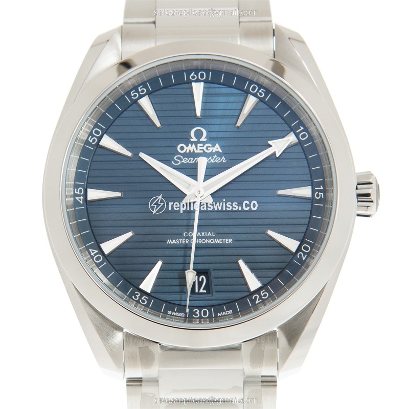 Omega SEAMASTER 220.10.41.21.03.004 Replica, Automatic Movement, Blue Dial & Steel Case Watch