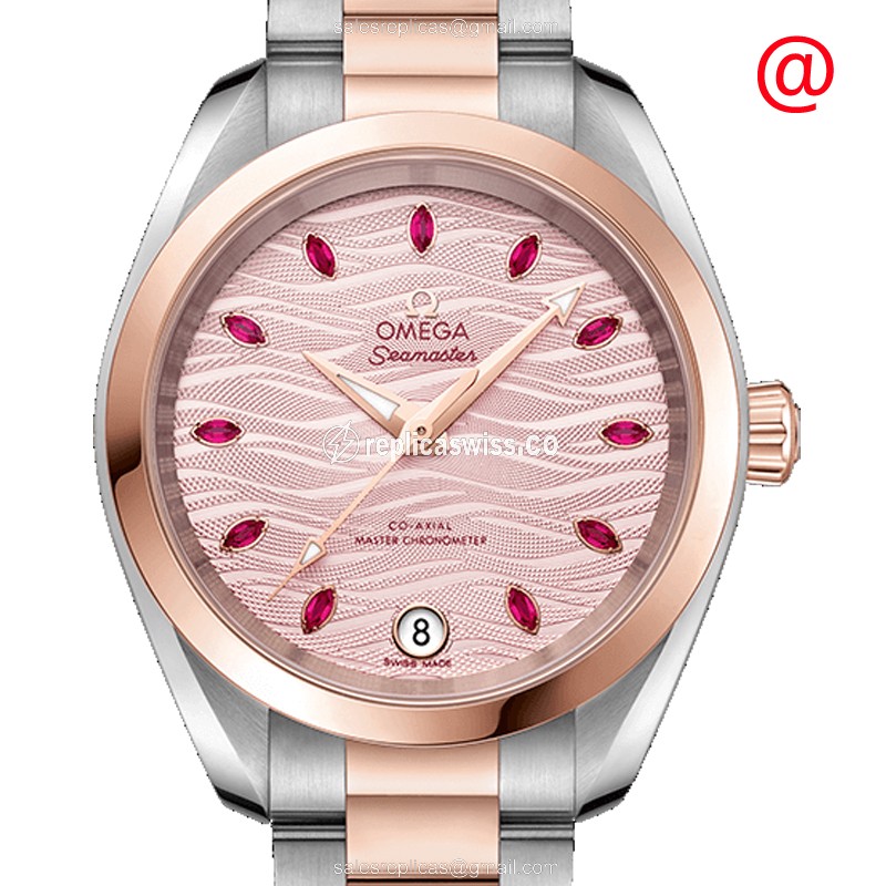 Omega Seamaster 220.20.34.20.60.001 | Automatic Pink Dial | 18kt Steel & Gold Case Watch