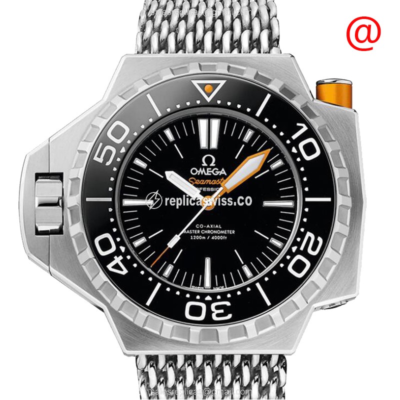Omega Seamaster 227.90.55.21.01.001 Replica | Automatic Movement, Black Dial, Titanium Case Watch